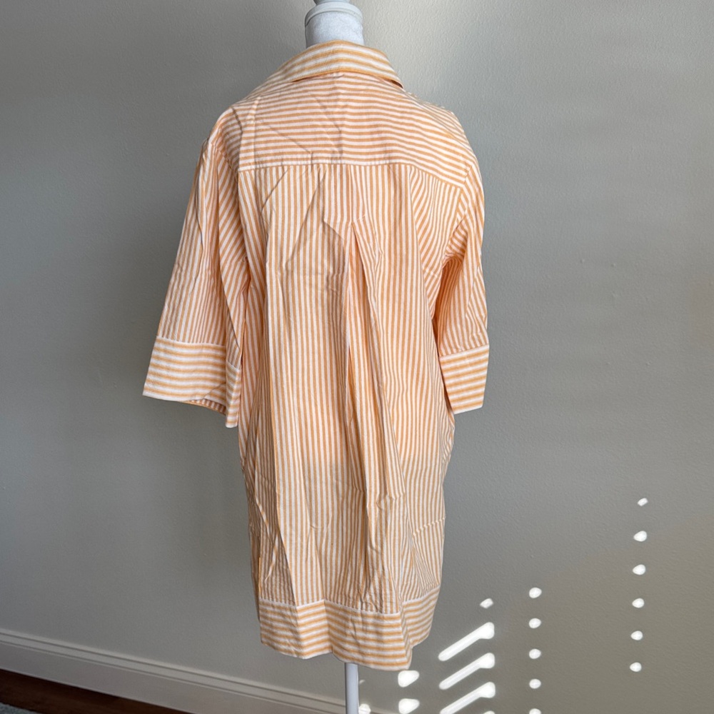 Chic Striped Peach and White Tunic - Picture 7 of 12